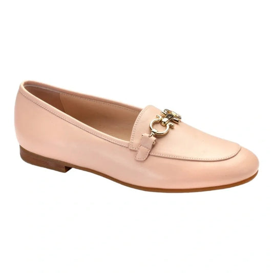 1374 - Nude Soft Leather Flat Loafer for Teen/Women by London Kids