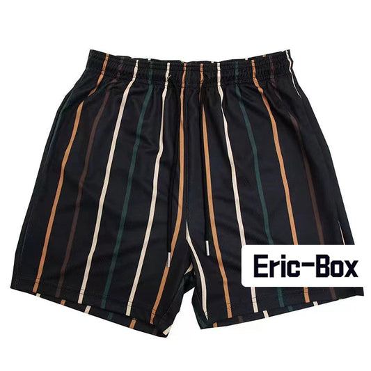 Vertical Stripe Mesh Shorts