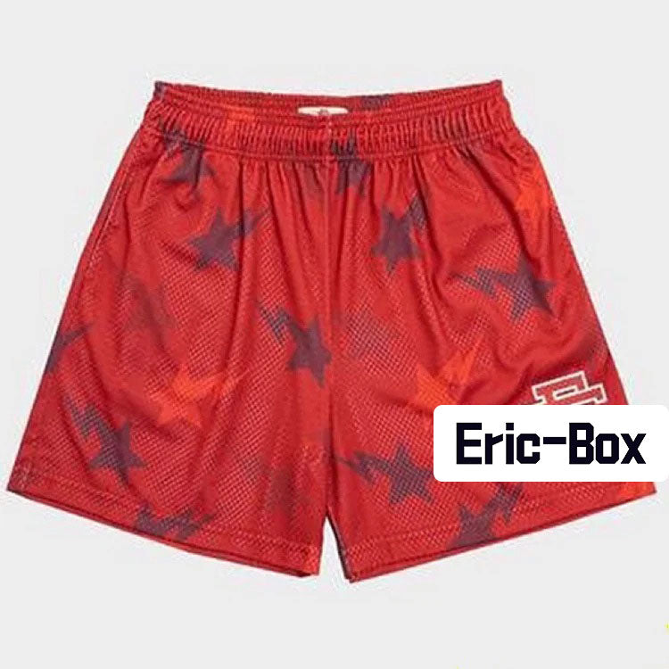 Red Star Mesh Shorts